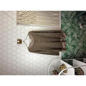 A'reve from Anthropologie Brown High Low Tunic Sweater - Size - XL